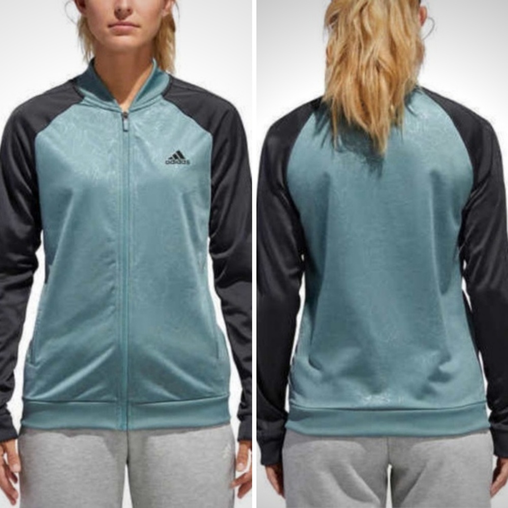 Adidas Women's Blue and Black Jacket